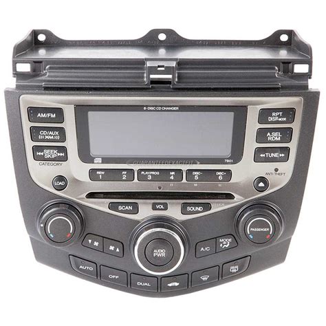 Your radio may look slightly different, but the same procedure will still work. 2006 Honda Accord Radio or CD Player AM-FM-XM-AUX-6CD ...