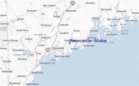 Newcastle Maine Map
