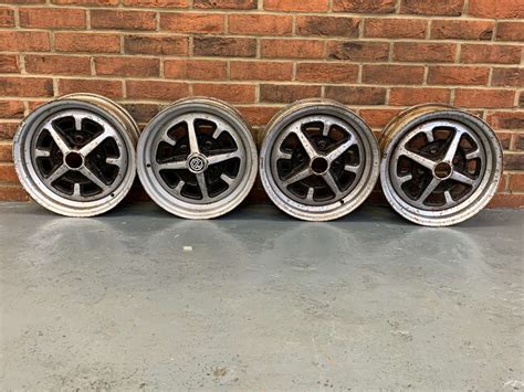 Set Of Four Mgb Steel Wheels Saturday 28th And Sunday 29th January