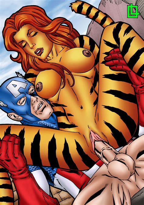 Captain America Fucks Tigra By Leandrocomics Hentai Foundry