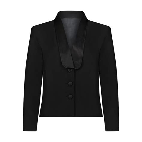 neil allyn comfort poly women s black 3 button eton jacket