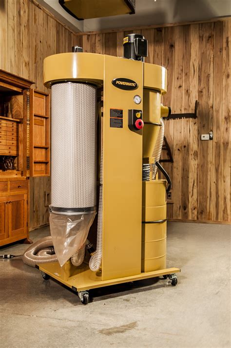 New Powermatic Pm2200 Cyclonic Dust Collector Features Auto Cleaning