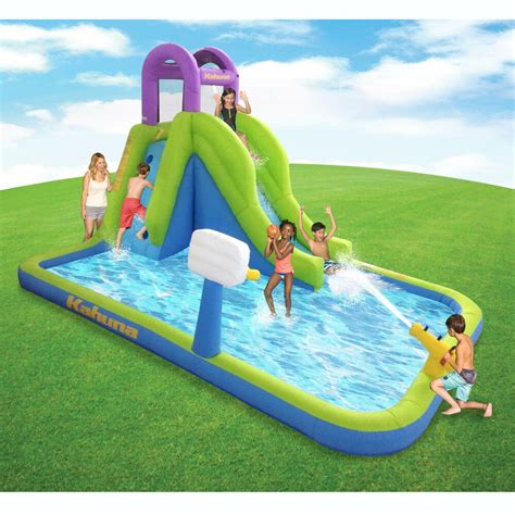 Inflatable Outdoor Kiddie Pool Slide Water Park Kids Backyard Patio