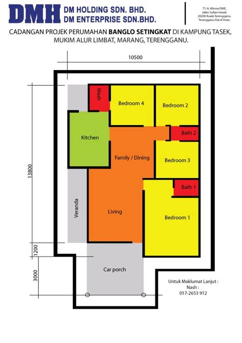 Perkongsian pelbagai contoh pelan rumah semi d 4 bilik mp3 & mp4. Pelan rumah teres setingkat 4 bilik | Dream house plans ...