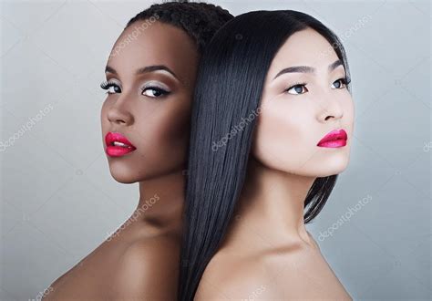 Black And White Skin Girls ⬇ Stock Photo Image By © Marykart 61451501