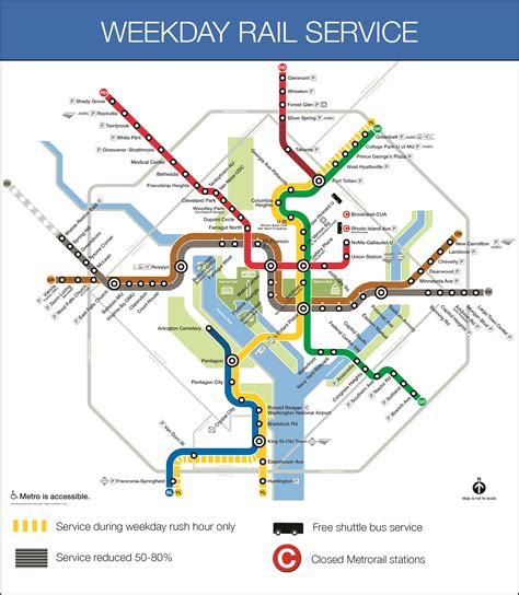 Dc Metro Orange Line Map Large World Map