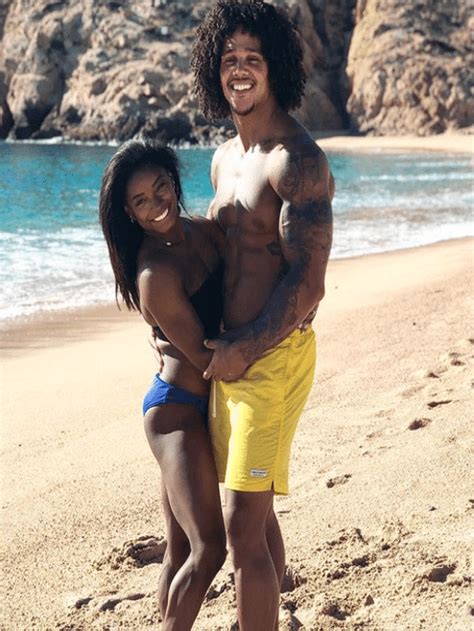She is in her 20th year of age and going to simone biles height: Simone Biles and Her Boyfriend Are On An Epic Baecation - Essence