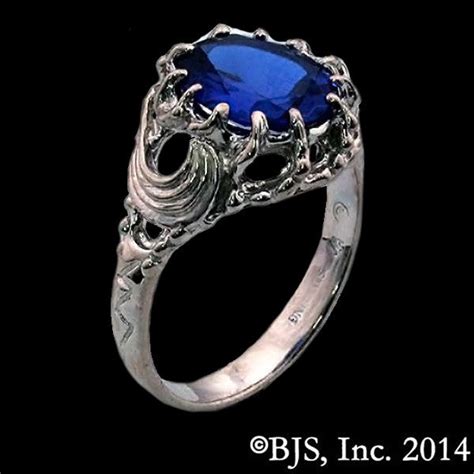 Lord Of The Rings Vilya Elronds Elven Ring Of Power Silver And Sapphi