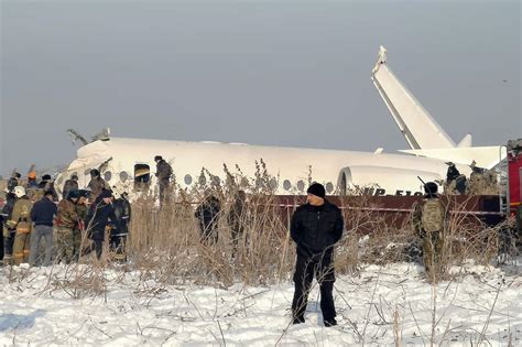 At Least 12 Dead Dozens Injured After Kazakh Plane Split In Two In