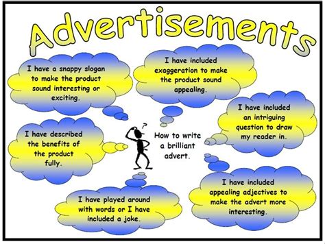 Advertisements Success Criteria Poster And Mat