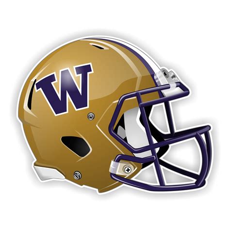 Washington Huskies Football Helmet Precision Cut Decal Sticker