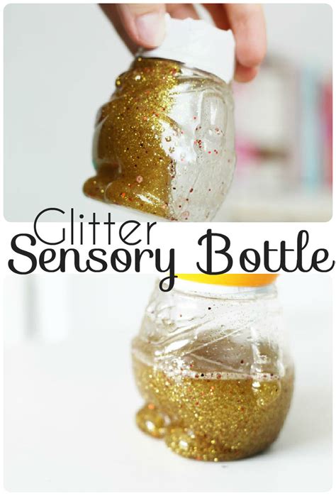 Simple Glitter Sensory Bottle In The Playroom
