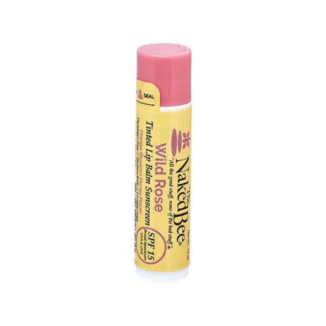 The Naked Bee Spf Tinted Lip Balm Wild Rose Shop Lotions And Potions