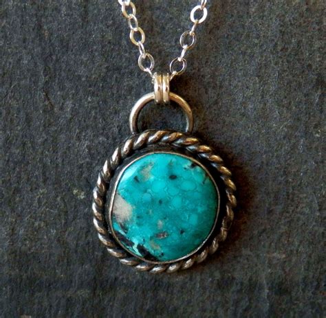Turquoise necklace / Compass mine turquoise / turquoise | Etsy | Turquoise necklace, Turquoise ...
