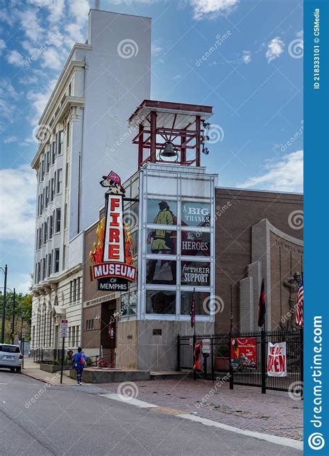 Memphis Fire Museum In Downtown Memphis Tn Editorial Photo Image Of