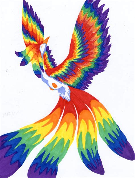 Rainbow Phoenix By Wolfangkun On Deviantart