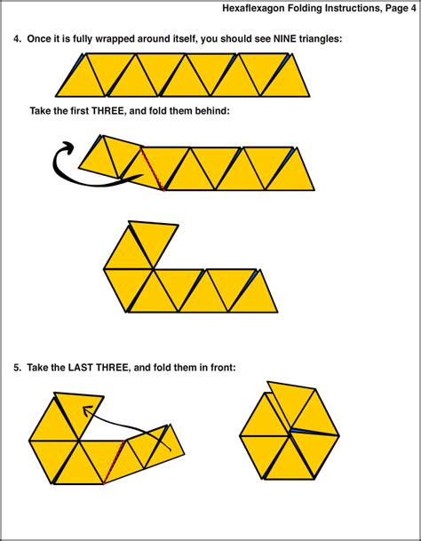 Custom Hexaflexagon Folding Instructions 4 Origami Cat Origami