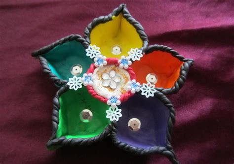 Or a shell wall sculpture for your beach house. Diwali Diya, Pooja Thali, Rangoli Decoration Ideas & Pictures