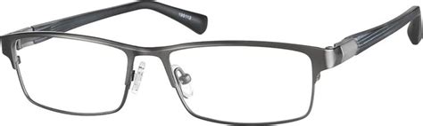 gray titanium rectangle glasses 195112 zenni optical zenni glass frames for men eyeglasses