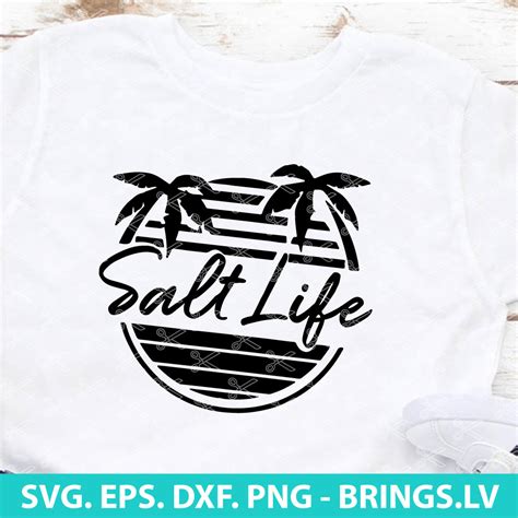 Salt Life Svg Palm Tree Svg Summer Svg Beach Svg Dxf Png