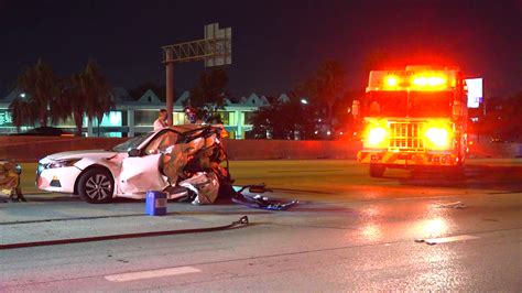Driver Killed Three Others Injured In Overnight Crash In Houston