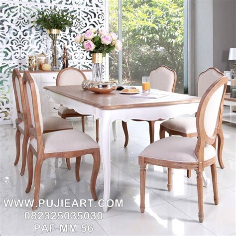 set meja makan minimalis warna putih desain set meja makan minimalis