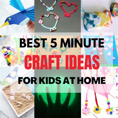Best 5 Minute Crafts Kids Easy Craft Ideas Everyone Will Love