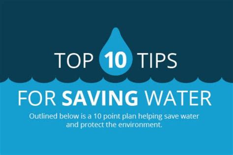 Infographic 10 Tips To Save Water In Your Home