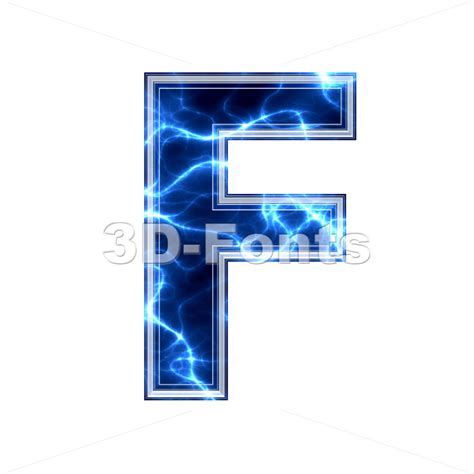 Free for commercial use ✓ high quality images. Electric letter F | Upper-case font on white background