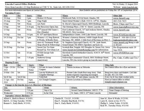 Discussion points for beginners meetings. AA/NA Sign In Sheet - 1st-Step Referral Services