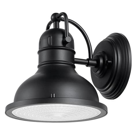 Globe Electric Harbor 1 Light Black Outdoor Wall Sconce 44157 The