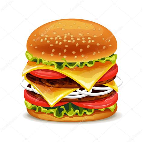 Hamburger Vector Illustration Stock Vector Image By ©magurok5 63851437