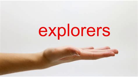 How To Pronounce Explorers American English Youtube