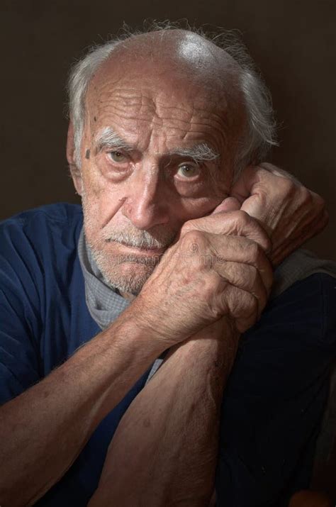 A Lonely Old Man Stock Image Image Of Portrait Retired