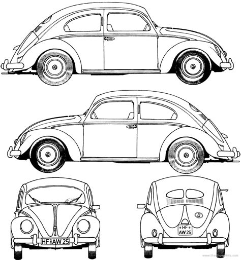 Vw Bug Coloring Pages At Free Printable Colorings