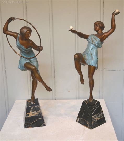 Antiques Atlas Pair Of Art Deco Dancing Figures France 1920