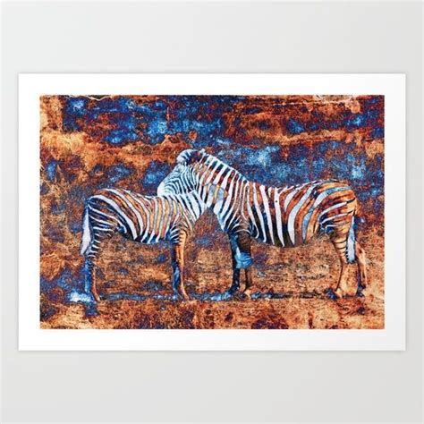 Metallic Zebras Art Print By Western Exposure Zebra Art Nature Color
