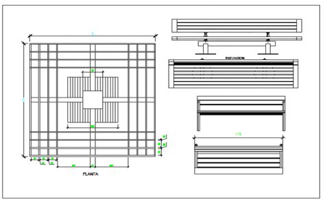 Design 15 Of Indoor Bench Cad Block Graphicalembraces