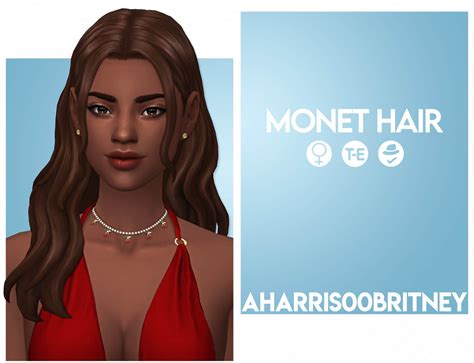 Monet Hair Bgc Hat Compatible 24 Ea Colors Custom Best Sims Mods