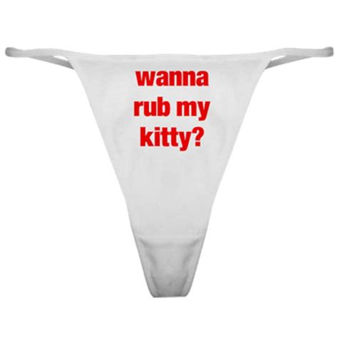 Wanna Rub My Kitty Thong Panties Bikini Underwear Mfm Etsy