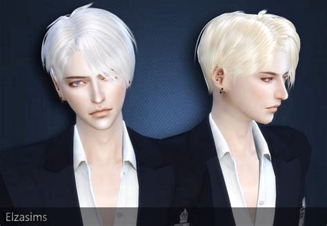 Love 4 Cc Finds — Elzascarlet Yan Male √ Hair√ 18 Colors √ Sims 4