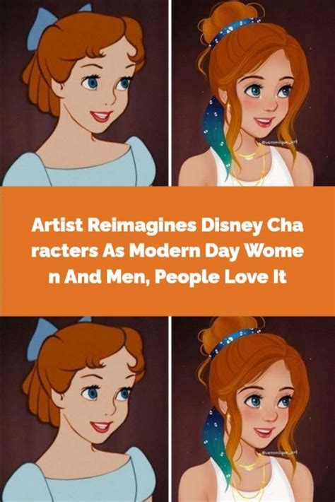 Artist Reimagines Disney Characters As Modern Day Women And Men People Love It Disney