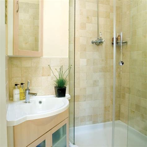 Small modern bathroom shoer room design ideas, shower box design, glass shower enclosures and small bathroom wall tiles and floor tiles designs. Pretty and petite en-suite shower room | housetohome.co.uk