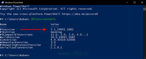 How To Check Powershell Version Ofbit