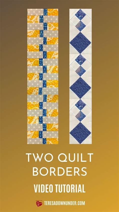 Two Easy Quilt Borders In 2023 Quilt Border Quilts Quilting Designs Patterns