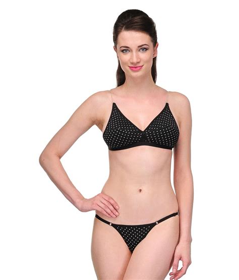 Buy Urbaano Black Bra And Panty Sets Online At Best Prices In India