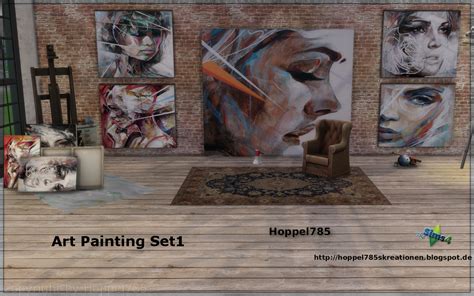 Hoppel785 S Kreationen Sims 4 Art Painting Collection By Hoppel785