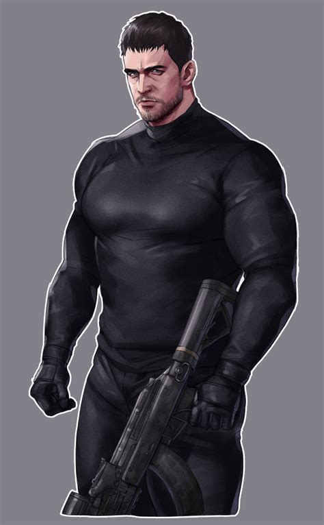 Chris Redfield Resident Evil And 1 More Drawn By Areyoucracked Danbooru