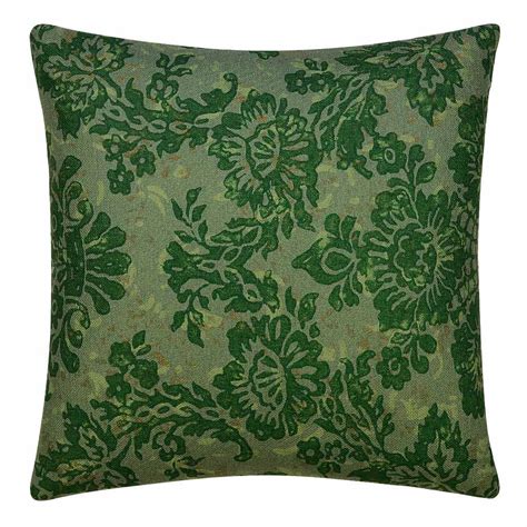 Watercolours Dark Green Cushion Cover 45cm X 45cm