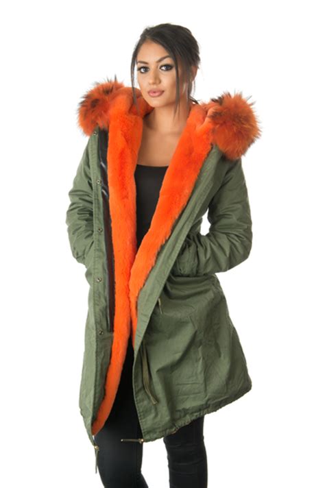 The long waterloo heritage trench coat. Stonetail | Women's Orange Fur Parka Coat